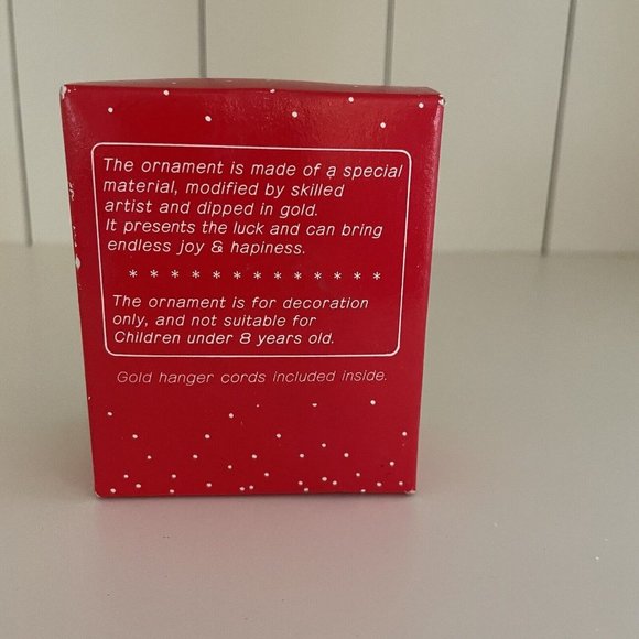 Gold Christmas Ornament Fantasy Decor Vintage Manger Scene North Star Angels - Picture 6 of 8